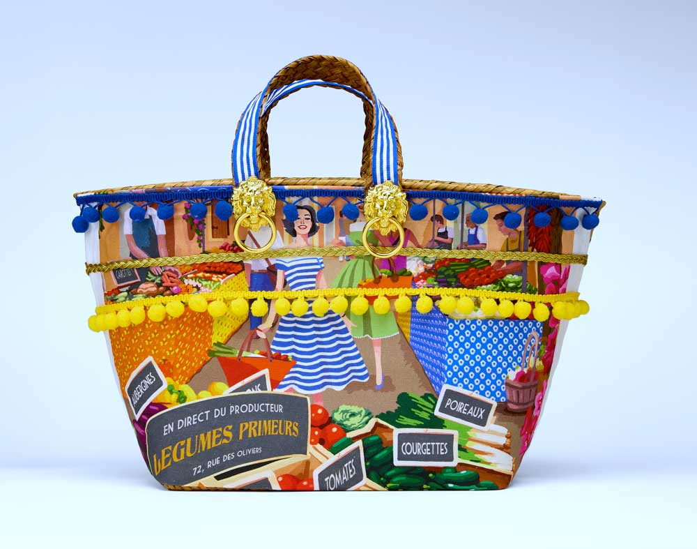 Market Shopping with multicolors.